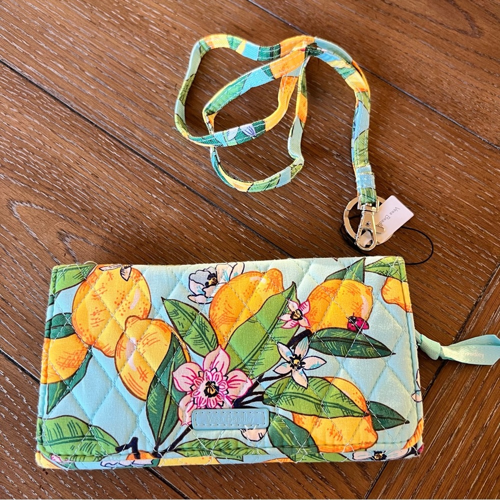 Vera Bradley RFID Wallet in Lemon Grove